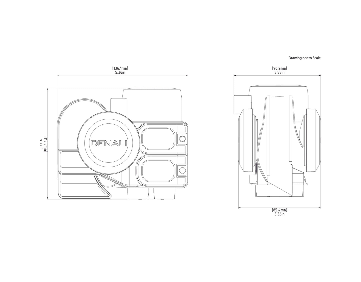 DENALI SoundBomb™ Original Dual-Tone Air Horn