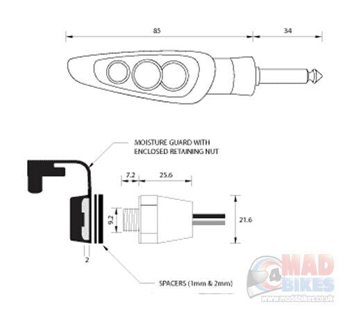 Click n Ride Schnellverschluss Blinker 4er Set