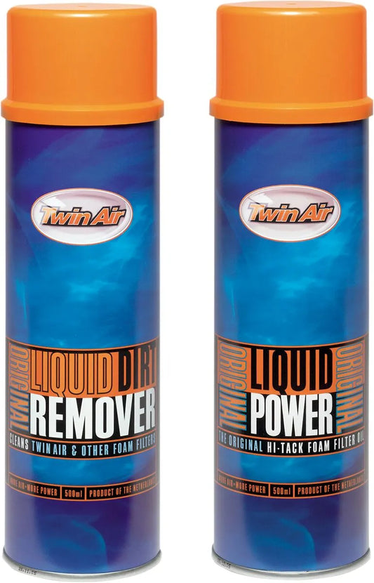 TWIN AIR Liquid Power Spray + Schmutzentferner 2 x 500 ml Paket