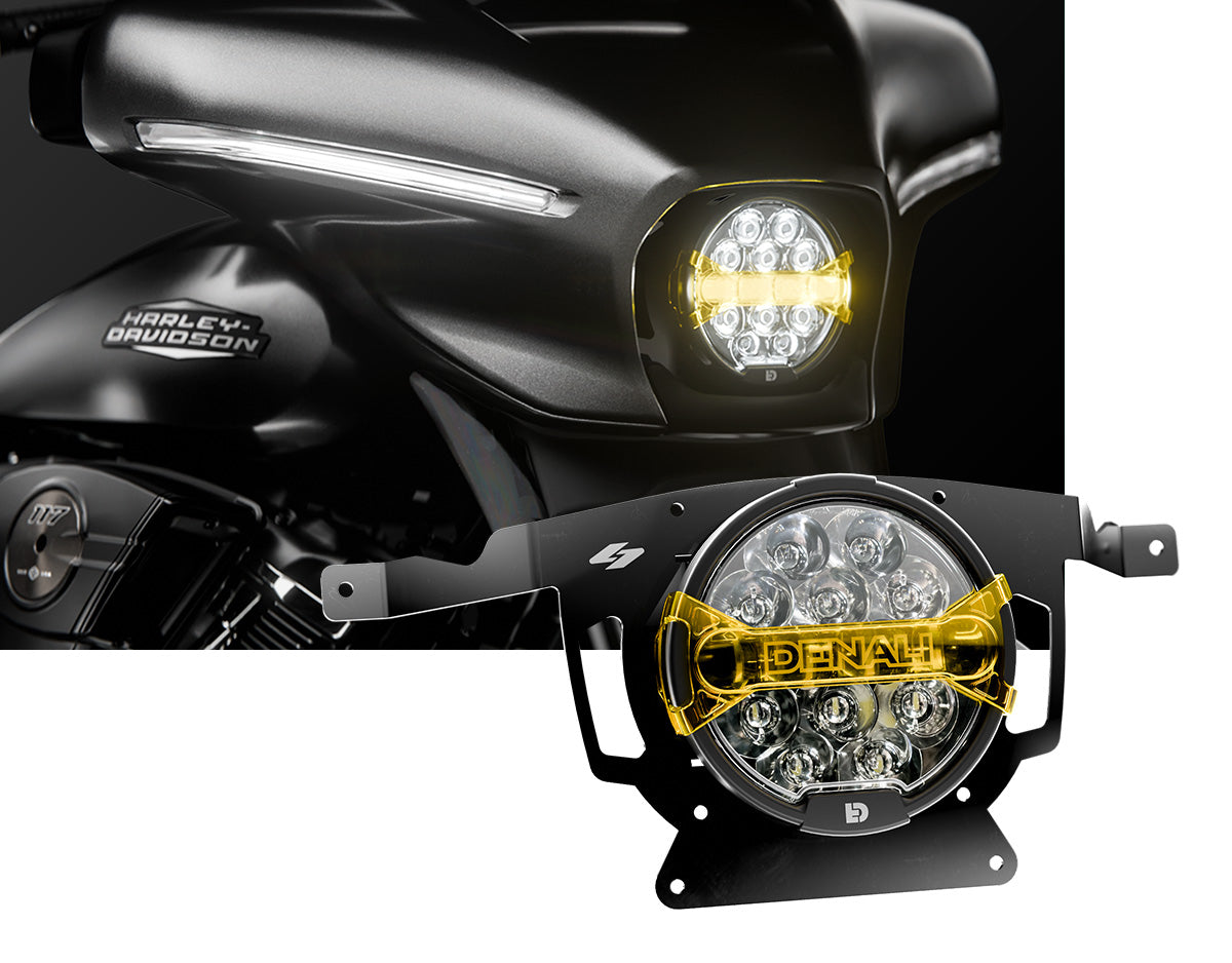 Ace-One Scheinwerfer-Kit mit Denali-Beleuchtung für '24-'26 Harley-Davidson Street Glide von Kraus Motor Co