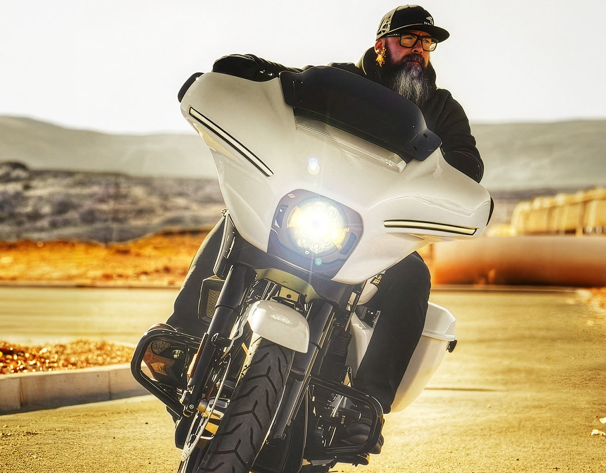 Ace-One Scheinwerfer-Kit mit Denali-Beleuchtung für '24-'26 Harley-Davidson Street Glide von Kraus Motor Co