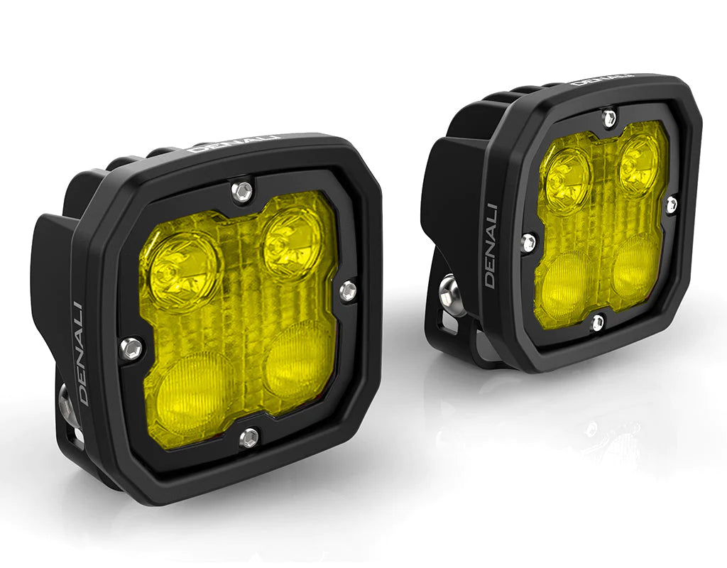 DENALI TriOptic™ Lens Set for D4 LED Lights - Amber or Selective Yellow