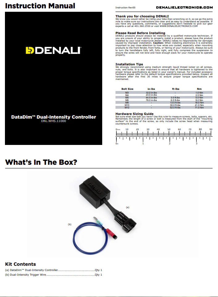 DENALI DataDim™ Dual Intensity Controller für Fahrlichtkabelbaum