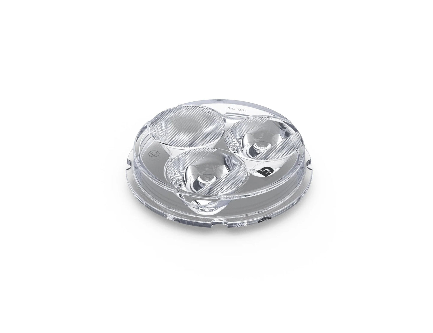 Replacement part - D3 E-Mark and SAE/DOT approved hybrid lens, clear