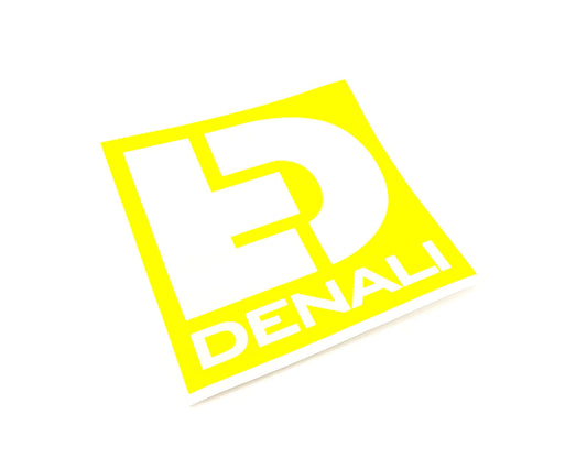 DENALI Sticker - Die Cut Icon Logo, Yellow, 5" x 5"