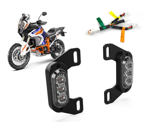 Plug &amp; Play Rear T3 Turn Signal License Plate Kit for KTM 1290 Adventure R/S 2021-2022 