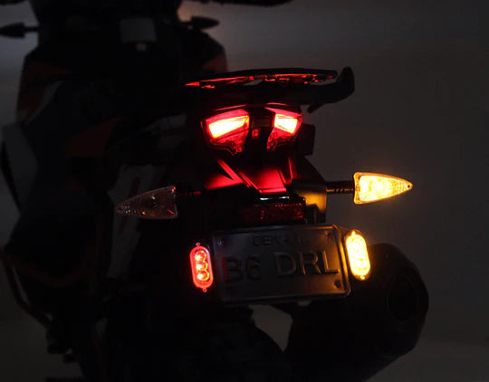 Plug &amp; Play Rear T3 Turn Signal License Plate Kit for KTM 1290 Adventure R/S 2021-2022 