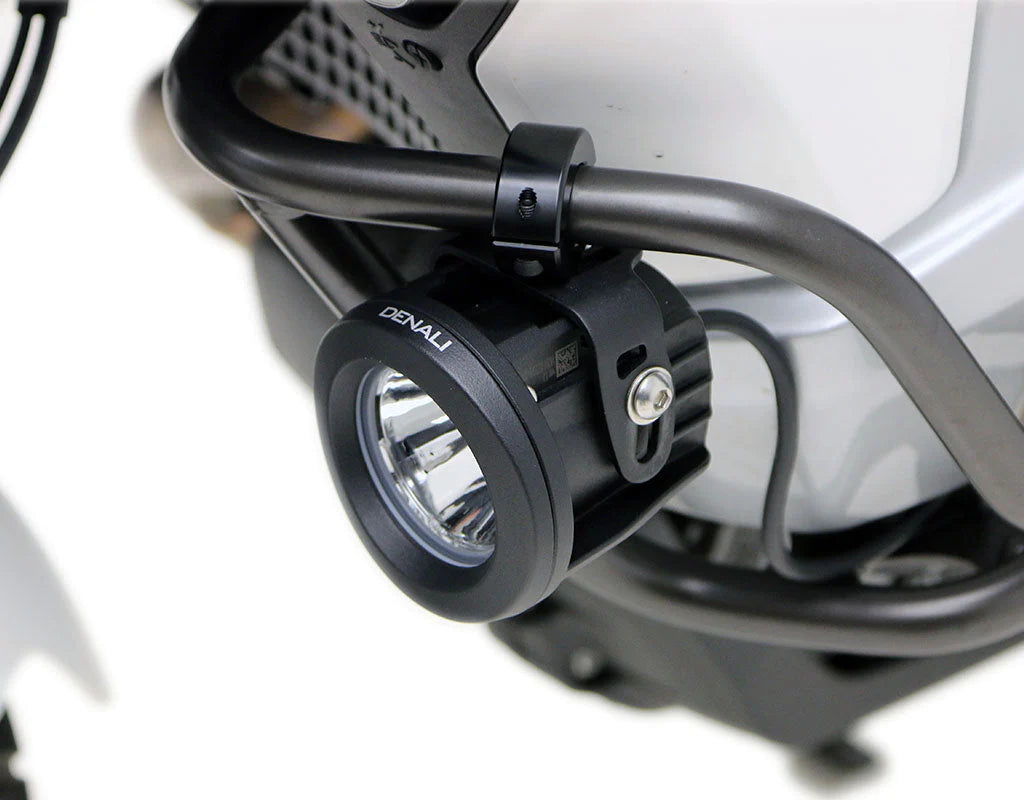 Support de feu de route DENALI – Pince pivotante 21 mm–29 mm, noir