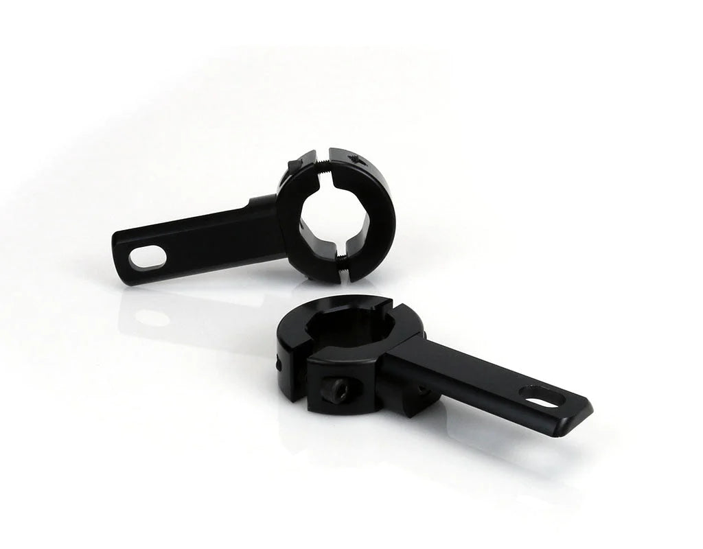 Support de feu de route DENALI – Pince pivotante 21 mm–29 mm, noir