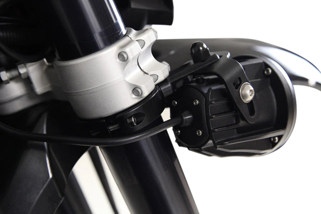 DENALI Driving Light Bracket - Articulating Rod Clamp 50mm-60mm Black