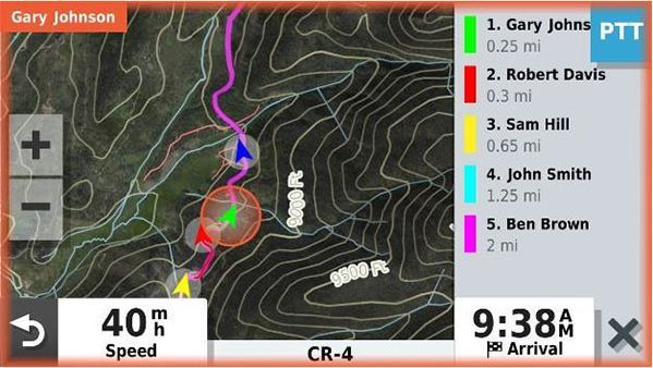 Garmin Group Ride Tracker pour 5,5"